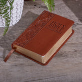 KJV Toffee Brown Faux Leather Pocket Bible