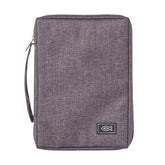 Gray Poly-Canvas Bible Cover - Small