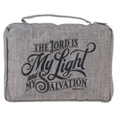 My Light & Salvation Gray Bible Cover - Medium