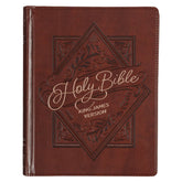 KJV Saddle Tan Faux Leather Hardcover Note-taking Bible