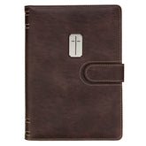 Man of God Brown Faux Journal with Closure