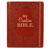 KJV Saddle Tan Faux Leather Hardcover My Creative Bible