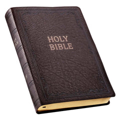 KJV Dark Brown Faux Leather Super Giant Print Bible