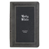 KJV Gray and Black Faux Leather Giant Print Bible with Thumb Index