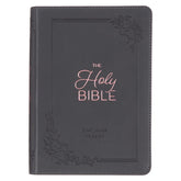 KJV Cobalt Gray Large Print Compact Bible