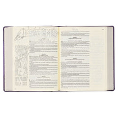 KJV Purple Faux Leather Hardcover My Creative Bible