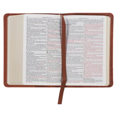 KJV Toffee Brown Faux Leather Pocket Bible