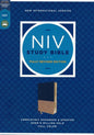 NIV Study BIble Blue/Tan Leathersoft