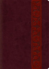 ESV Study Bible, Large Print (TruTone, Mahogany, Trellis Design)
