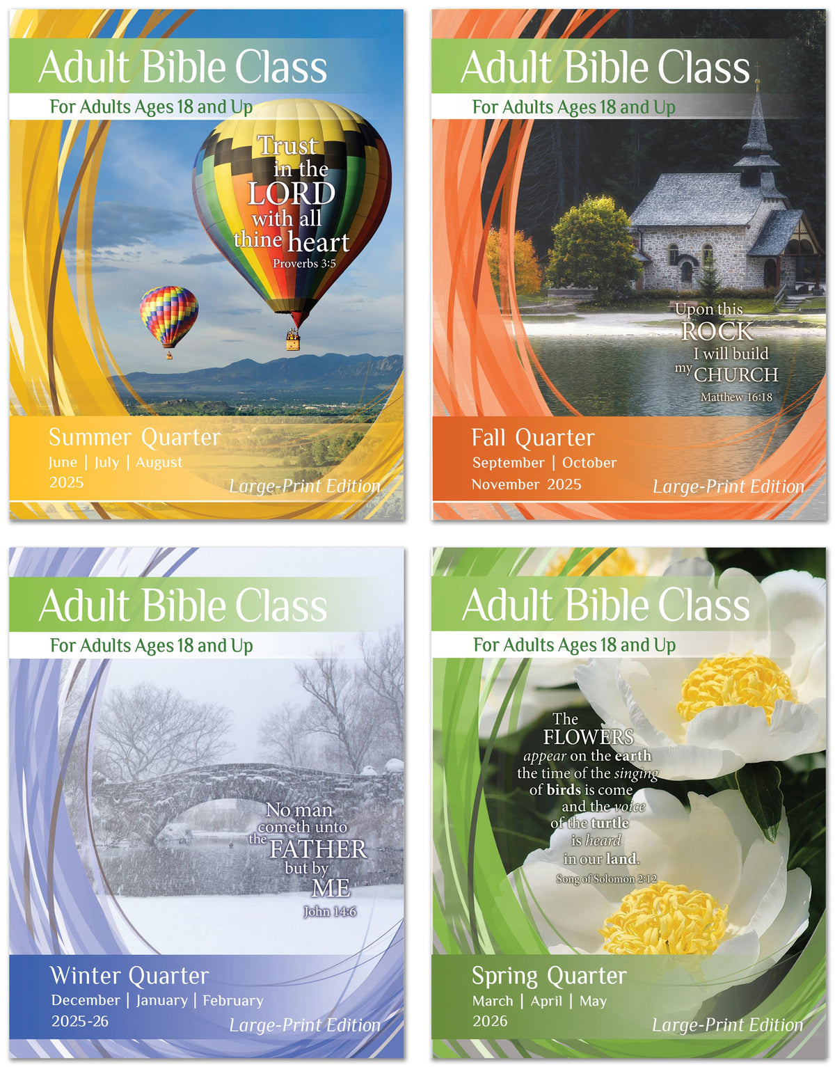 Adult Bible CLASS LARGE-PRINT Edition 1-YEAR SUBSCRIPTION Starting SUMMER Quarter 2025