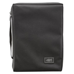 Black Poly-Canvas Bible Cover - X Small