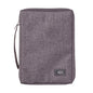 Gray Poly-Canvas Bible Cover - Small