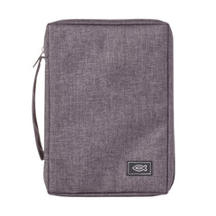 Gray Poly-Canvas Bible Cover - Small