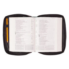 Gray Poly-Canvas Bible Cover - Small