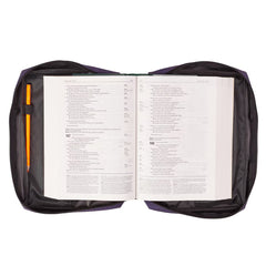 Purple Poly-Canvas Bible Cover - Small
