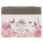Be Still Butterfly Bible Cover - Medium
