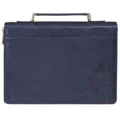 Strength & Dignity Blue Rose Bible Cover - Medium