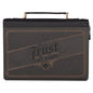 Trust in the Lord Charcoal Bible Cover - Medium
