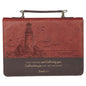 Have Made You Brown Faux Leather Bible Cover - Medium