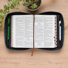 Adventure with Jesus Teal and Orange Boys Bible Cover - Small