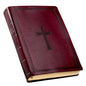 KJV Burgundy Faux Leather Super Giant Print Bible with Thumb Index