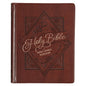KJV Saddle Tan Faux Leather Hardcover Note-taking Bible