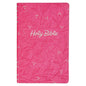 KJV Pearlized Cherry Pink Faux Leather Gift Edition Bible