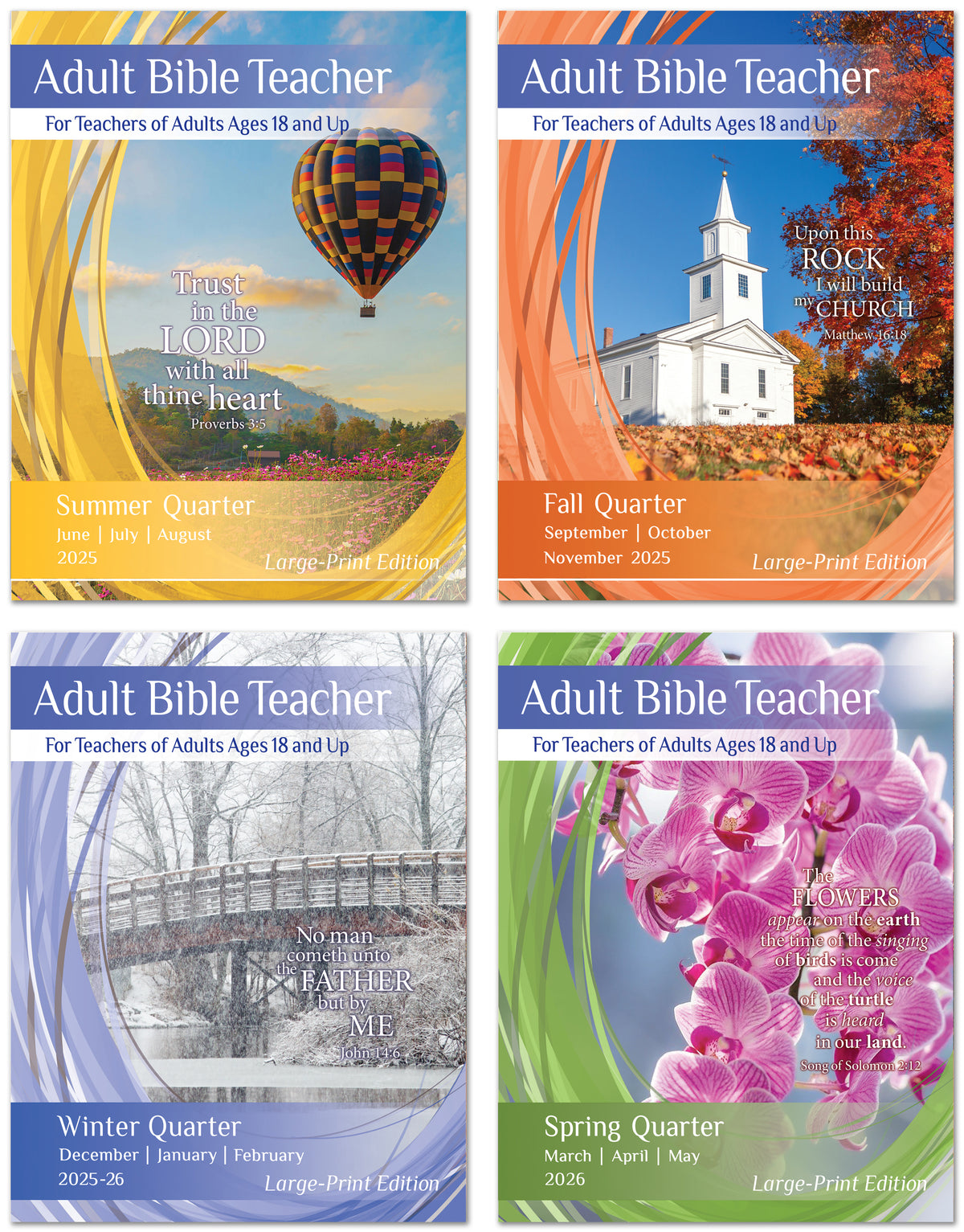 Adult Bible TEACHER LARGE-PRINT Edition 1-YEAR SUBSCRIPTION Starting SUMMER Quarter 2025