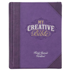 KJV Purple Faux Leather Hardcover My Creative Bible