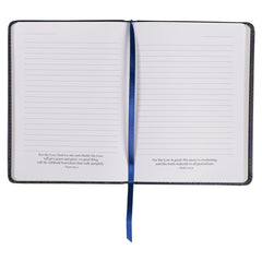 Wings Like Eagles Navy Blue Handy-sized Faux Leather Journal - Isaiah 40:31