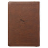 Eagle Soar Brown Faux Leather Journal with Zip Closure