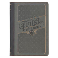 Trust in the Lord Charcoal Faux Leather Journal