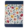 Give Thanks Blue Floral Faux Journal