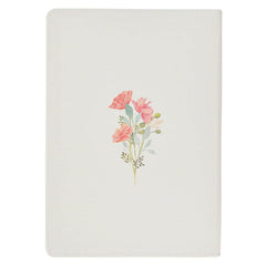 A Sweet Friendship Bright Floral Wreath Faux Leather Classic Journal with Zipper Closure - Proverbs