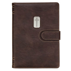 Man of God Brown Faux Journal with Closure