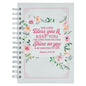 Bless You and Keep You White and Pink Spiral Journal