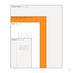 KJV Saddle Tan Faux Leather Large Print Thinline Bible with Thumb Index