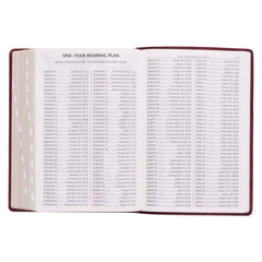 KJV Burgundy Faux Leather Super Giant Print Bible with Thumb Index
