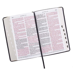 KJV Two-tone Black Faux Leather Giant Print Standard-size Bible with Thumb Index