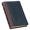 KJV Brown and Black Full Grain Leather Deluxe Gift Bible