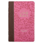 KJV Brown and Berry Pink Faux Leather Giant Print Standard-size Thumb Index Bible