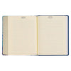 KJV Blue Floral Faux Leather Hardcover Note-taking Bible