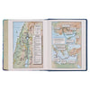 KJV Blue Floral Faux Leather Hardcover Note-taking Bible