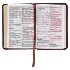 KJV Burgundy Faux Leather Pocket Bible