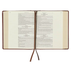 KJV Saddle Tan Faux Leather Hardcover Note-taking Bible